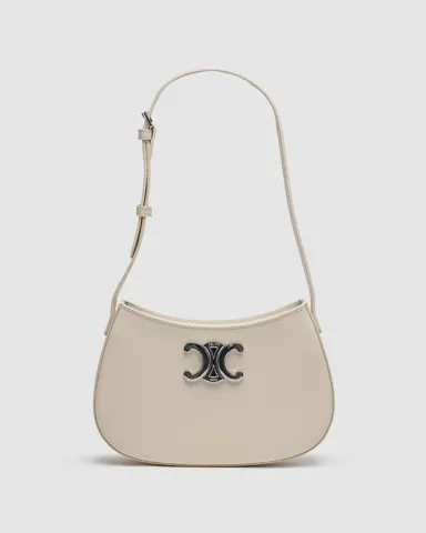 Celine Medium Tilly Bag in Shiny Calfskin Cream