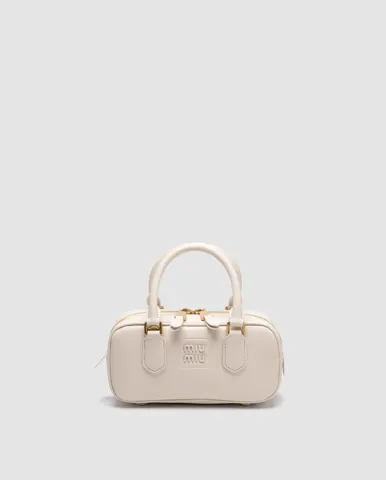 Miu Miu Arcadie Leather Bag Cream