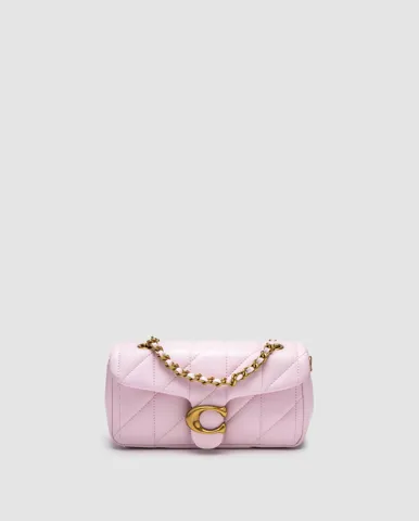 Coach Tabby Shoulder Bag 20 With Quilting Pink/Gold