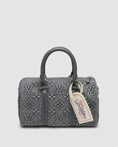 Louis Vuitton Speedy Bandoulière 25 Bag Denim Monogram/Silver