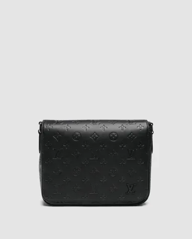 Louis Vuitton District PM Monogram Embossed Leather Black