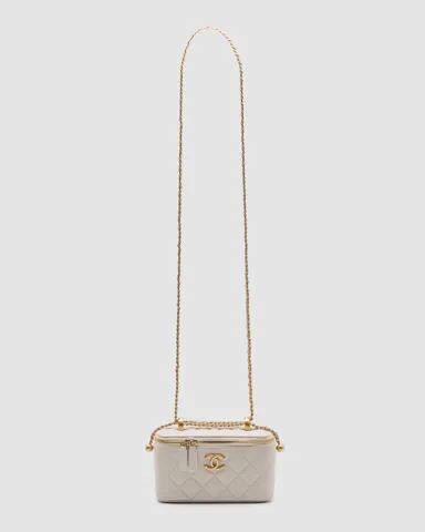 Chanel Classic Cream Lambskin Pearl Crush Vanity Bag(інша підкладка)