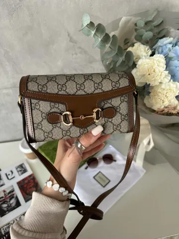 Gucci Horsebit 1955 Mini Bag Brown/Gold [оригінальна коробка]