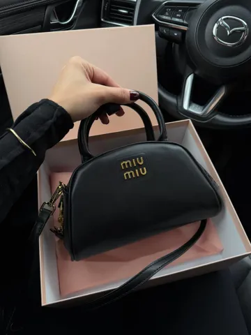 MiuMiu Leather Top-Handle Bag Black [Ориг Коробка]