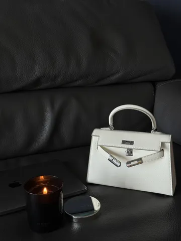 Hermès Kelly 20 White/Silver