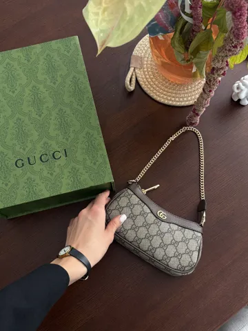 Gucci Ophidia GG Small Handbag Brown/Gold [магнітна коробка]
