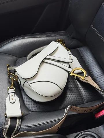 Dior Saddle Bag with Strap Milk Grained Calfskin/Gold [оригінальна коробка]